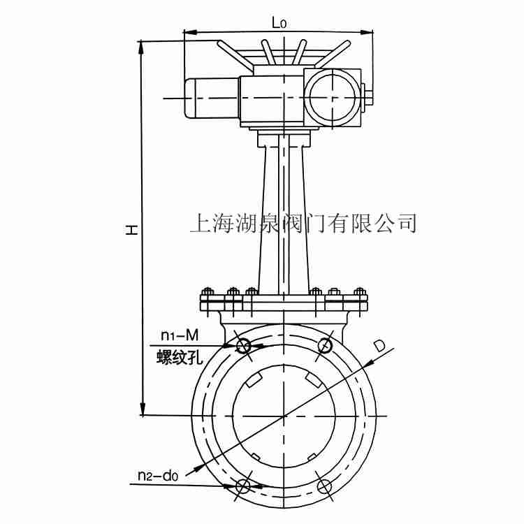 dn65電動刀型閘閥